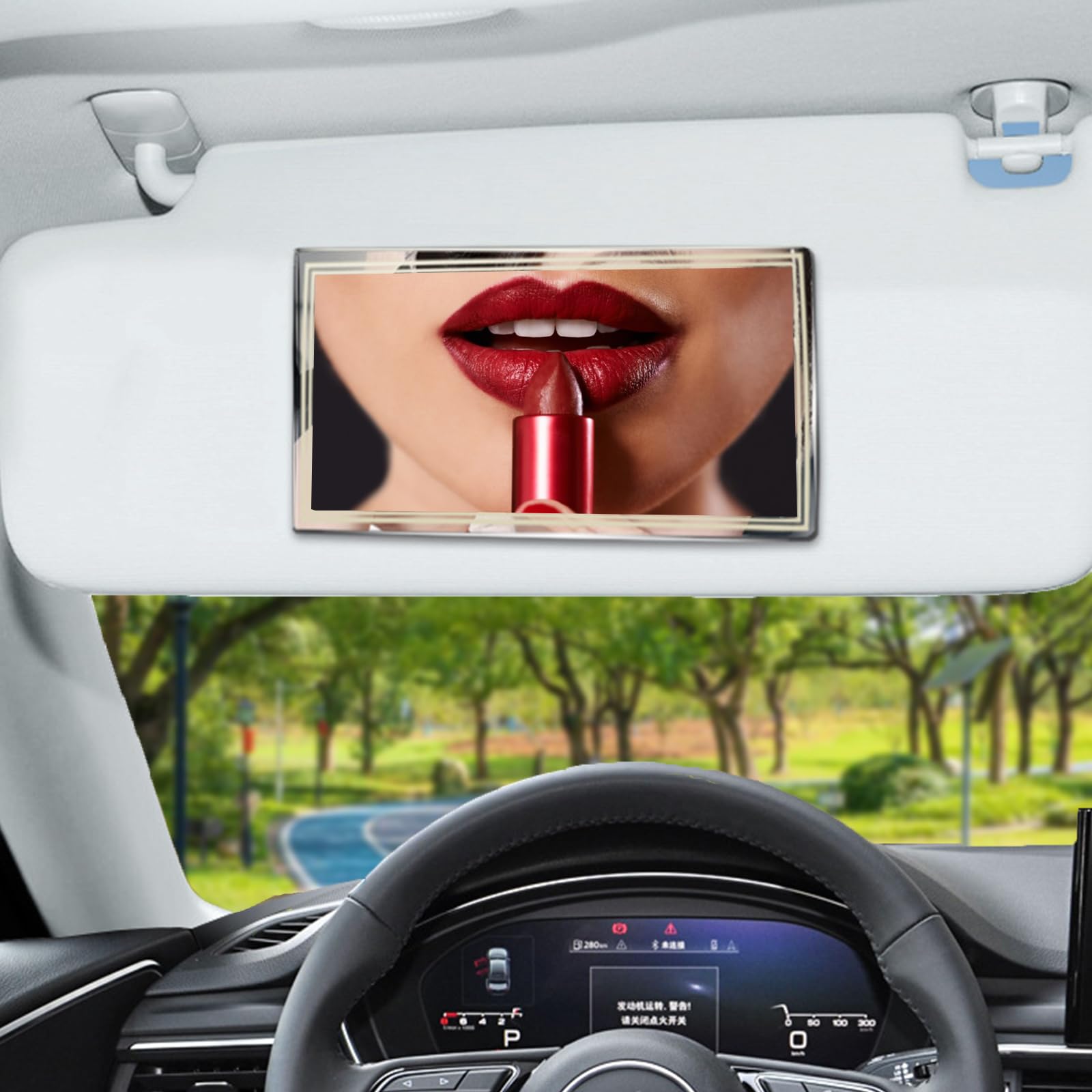 Specchietti Cosmetici Per Auto - 2 Pezzi, Adesivi, Per Visiera O Seggiolino - Foto 8