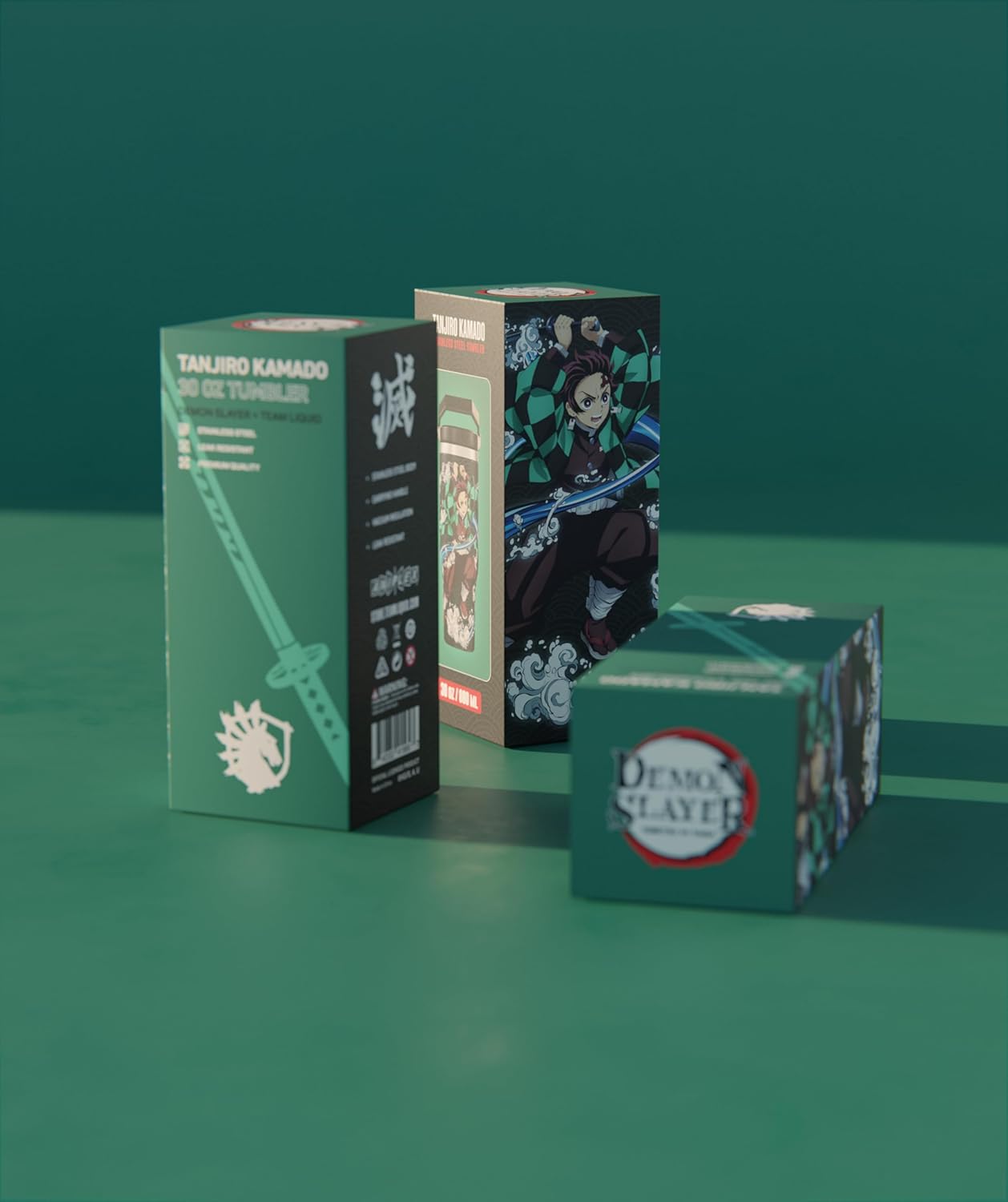 Demon Slayer Kimetsu No Yaiba Tanjiro Tumbler with Lid, 30 Oz Water Bottle, Vacuum Insulated, Anime Water Bottle, Reusable Insulated Stainless Steel tumbler for Water, Iced Tea or Coffee - Image 8