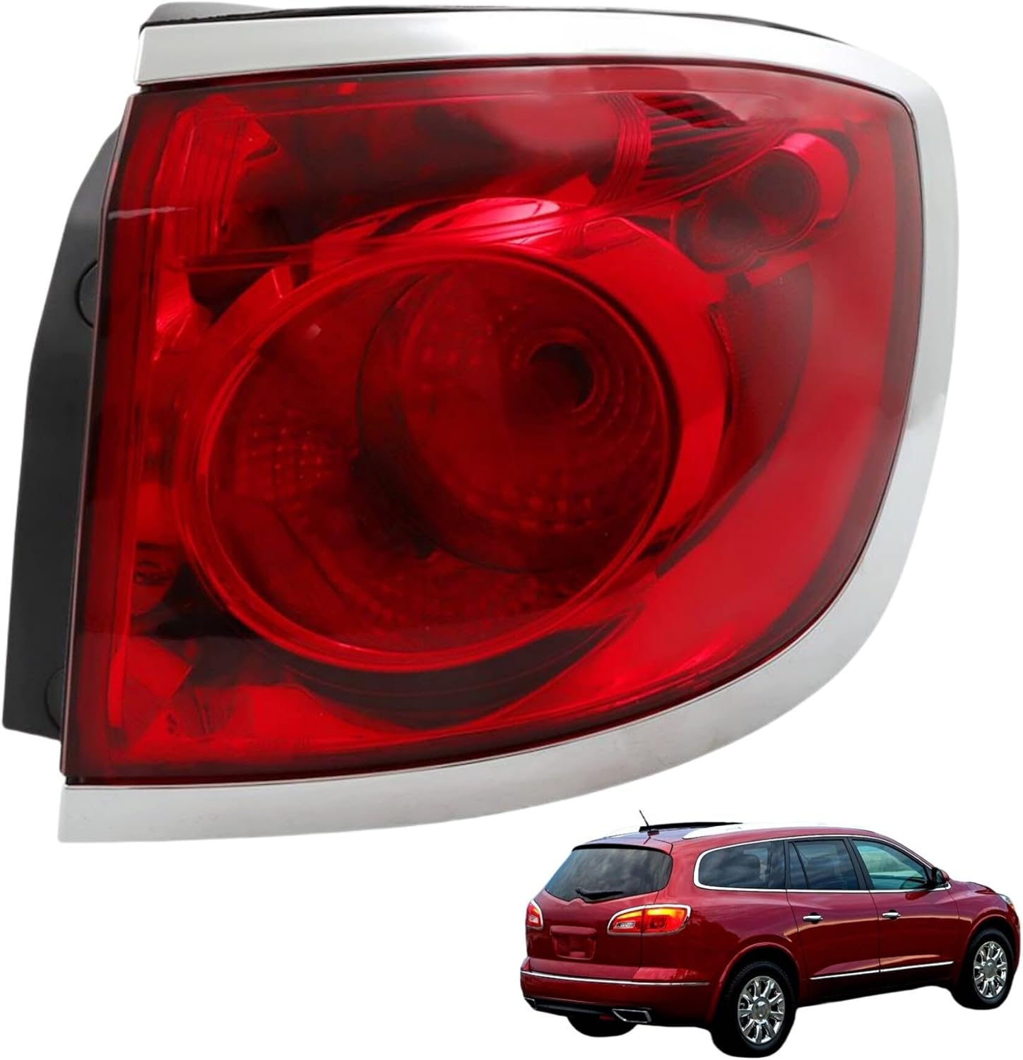 munirater Tail Lights Right Side Replacement for Enclave 2008-2012 Rear Brake Lamps 25954942 GM2805101