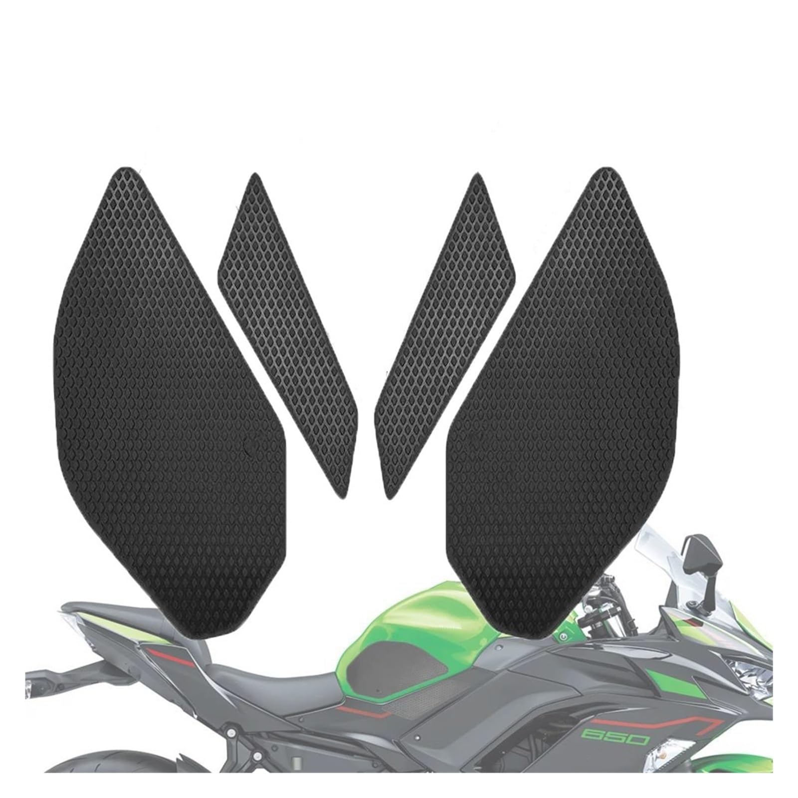 GUYANA Tankschutz Motorradaufkleber Tankschutz Abziehbilder Für Kawasaki Für Ninja650 Für Ninja 650 KRT 2017-2020 2021 2022 2023 2024 2025 Aufkleber Aufkleber Tankdeckel