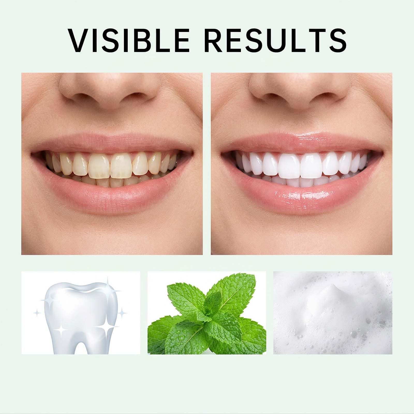 Dentifrice émail nettoyant blanchissant doux, dentifrice pour dents sensibles et soins des gencives, dentifrice rafraîchissant à l'aloe vera et à la menthe poivrée haleine fraîche (5pcs)
