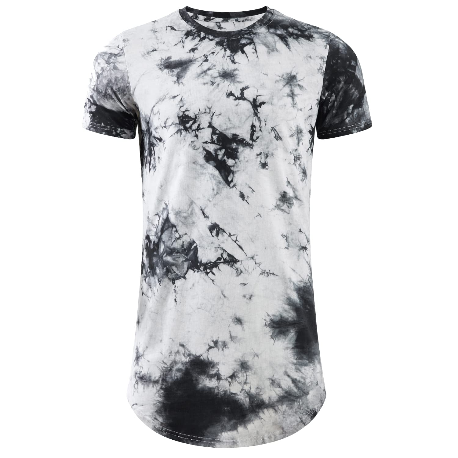 LETAOTAOMens Tall T Shirts Extra Long Tshirts Longline Hipster Print Tee for Tall Men (S, Black-117), Black-117, Small Tall