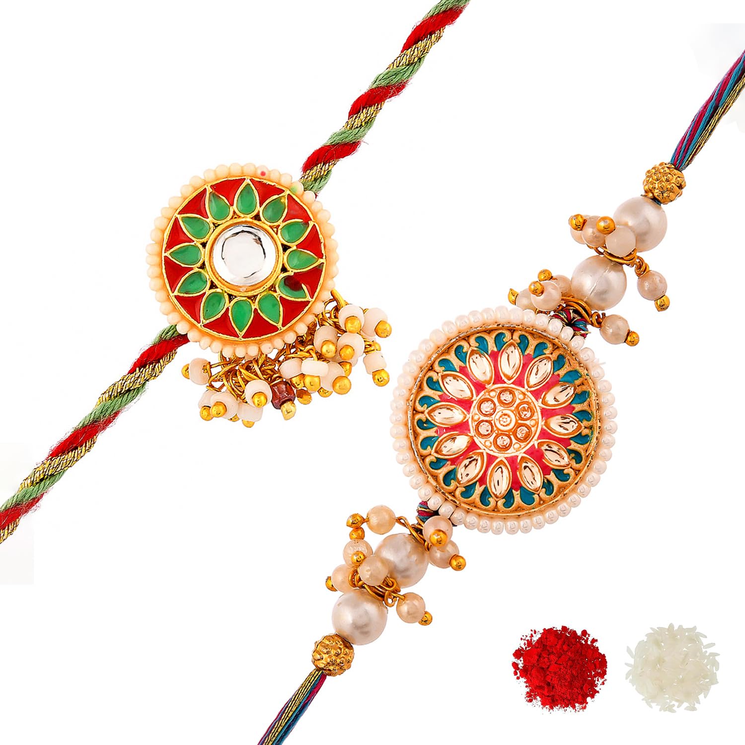 VOYLLA Pack Of 2 Colourful And Embellished Men's Rakhis|Pack Of 2 Rakhi|Rakhi For Brother|Rakhi Combo| - Review, Price and Buying Guide