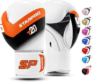 Starpro Boxing Gloves with Wrist Support & Protection Sparring Training Bag Gloves for Men & Women 8oz 10oz 12oz 14oz 16oz