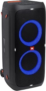 JBL PartyBox 310 Portable Party Speaker: 240W Pro Sound, 18Hr Battery, Dynamic Lights, IPX4 Splashproof - Black