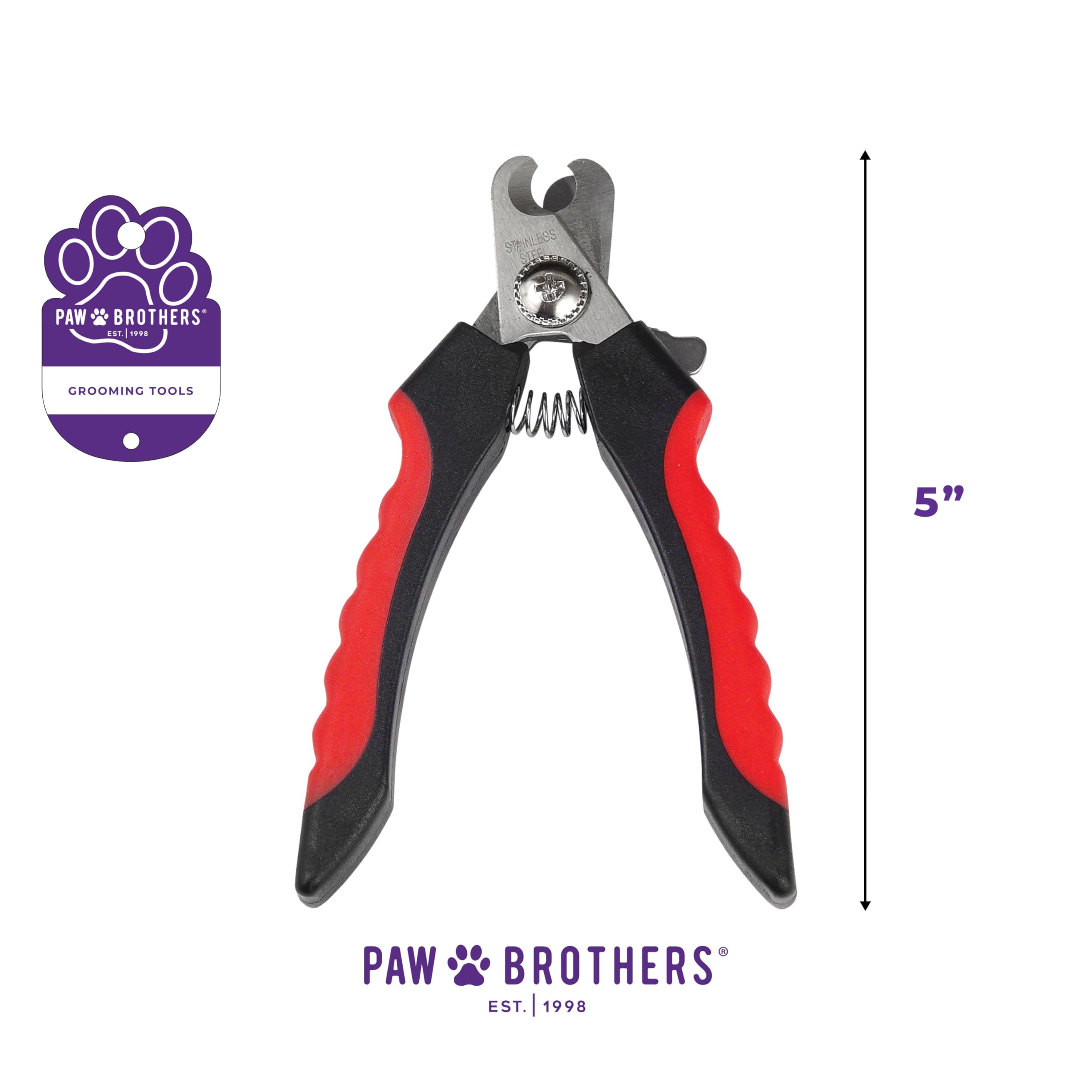 Ryan's Pet Supplies Paw Brothers Nail Clipper for Dogs and Cats, Pet Nail Clippers, Safe Grooming Tool, Professional Grade for Groomers, Stainless Steel Blades, Safety Guard, Small, 5 Inches - image 2