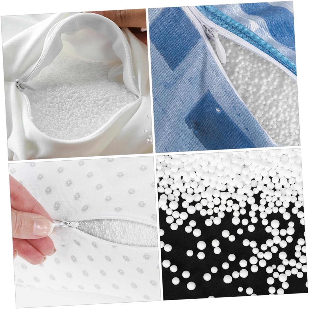 Bean Bag Filling Foam Balls for Crafts and Soft Stuffing Lightweight Resilient Sofa Fillers for Dolls Pillows and Dog Beds