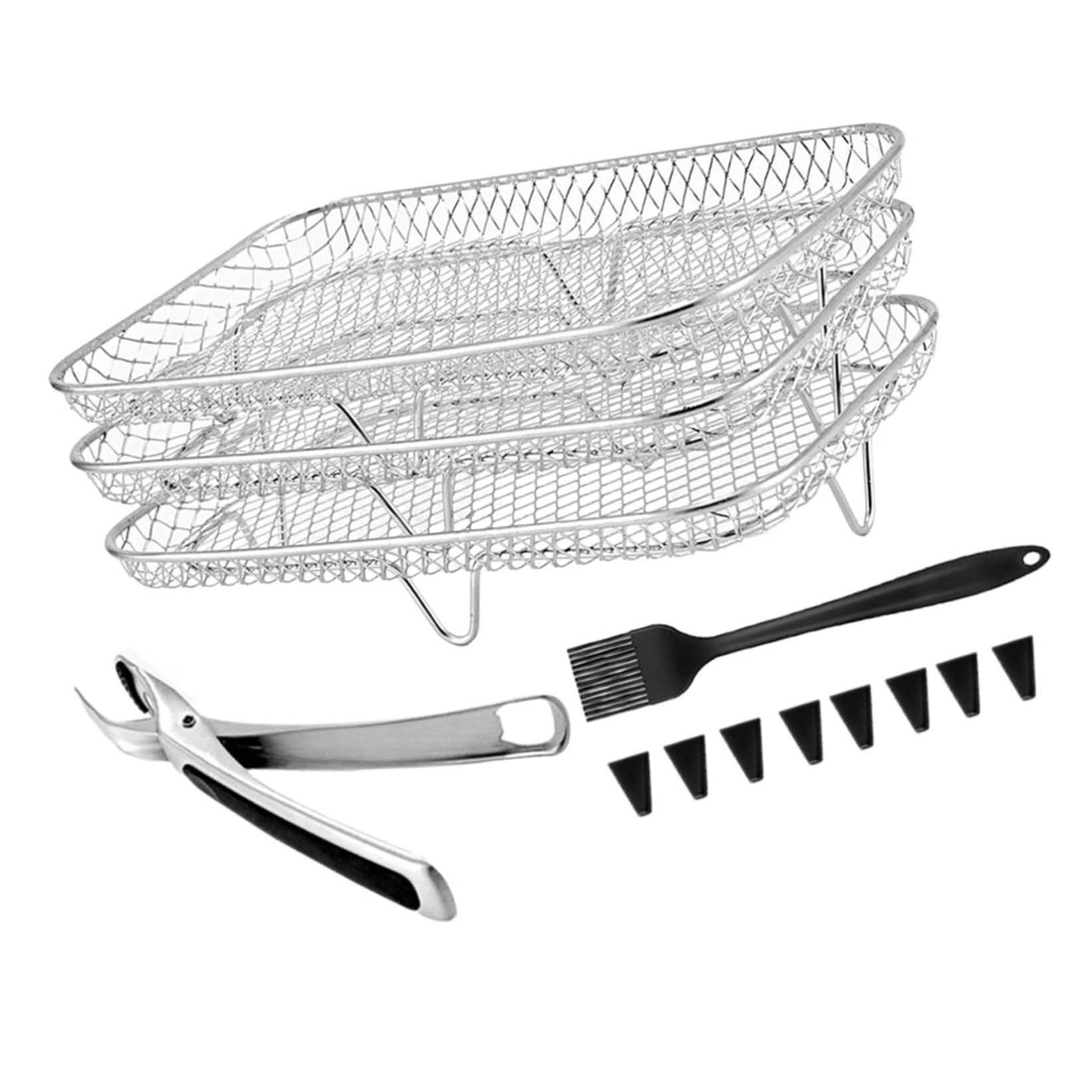 Accessorio per Friggitrice ad Aria a 3 Livelli in Acciaio Inox