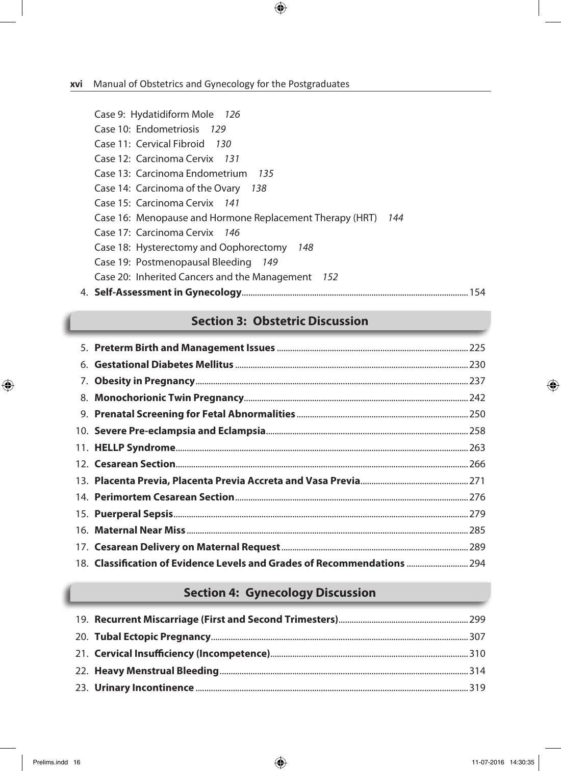 Manual of Obstetrics & Gynecology for the Postgraduates