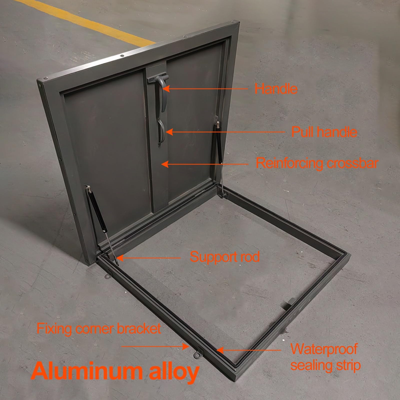 Właz Dachowy z Ramą Aluminiową, Pokrywa Luku Dachowego