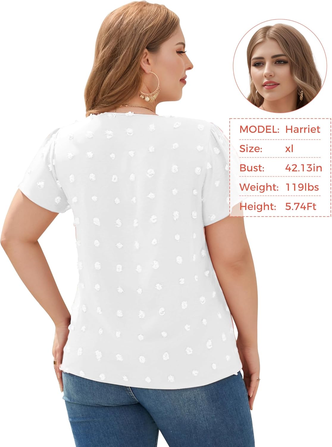 Blouses for Women Dressy Casual V Neck Ruffle Short Sleeve Flowy Tops Cute Summer Shirts Professional Business Tunic - Image 6