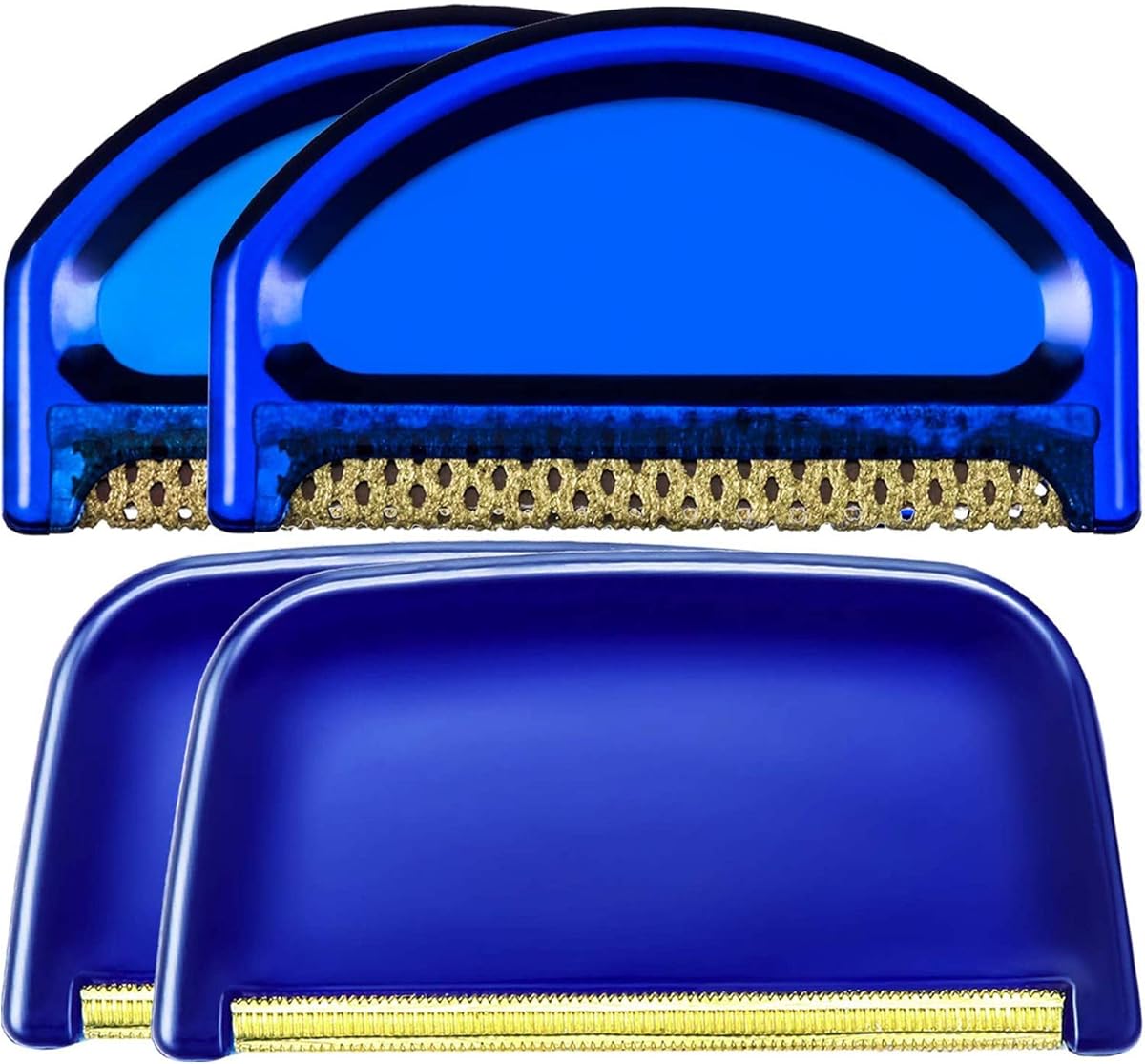 Boao 4 Pieces Sweater Combs to Remove Pilling Sweater Defuzzer Multi-Fabric Shaver and Cashmere Comb Wool Pilling Remover Pills, Fuzz from Clothes(Retro Luxury)