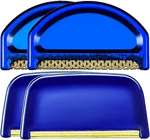 Boao 4 Pieces Sweater Combs to Remove Pilling Sweater Defuzzer Multi-Fabric Shaver and Cashmere Comb Wool Pilling Remover Pills, Fuzz from Clothes(Retro Luxury)