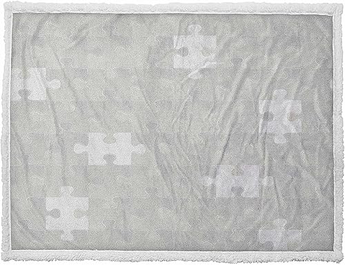 Miniatura 2 de Manta de forro polar gris para cama, manta decorativa de pelo sintético extra suave y afelpada, manta de sherpa de 50 x 60 pulgadas