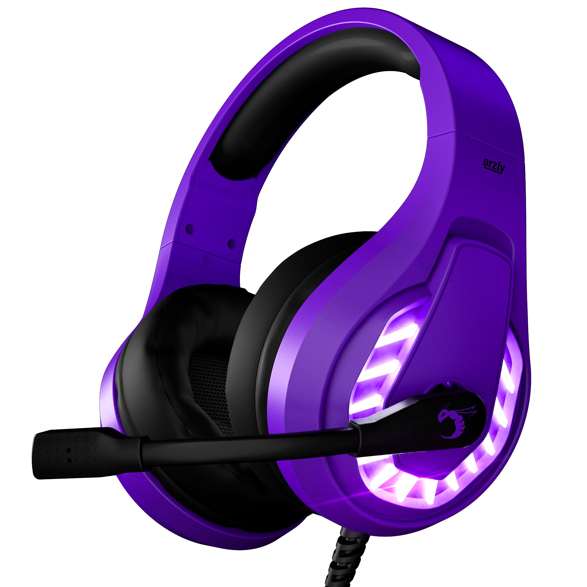 Orzly Gaming Headset for PC and Gaming Consoles compatible with PS5, PS4, XBOX SERIES X | S, XBOX ONE & Steam Deck with noise cancelling mic - RXH-30 Abyss Edition GIFT BOX Edition — view 12