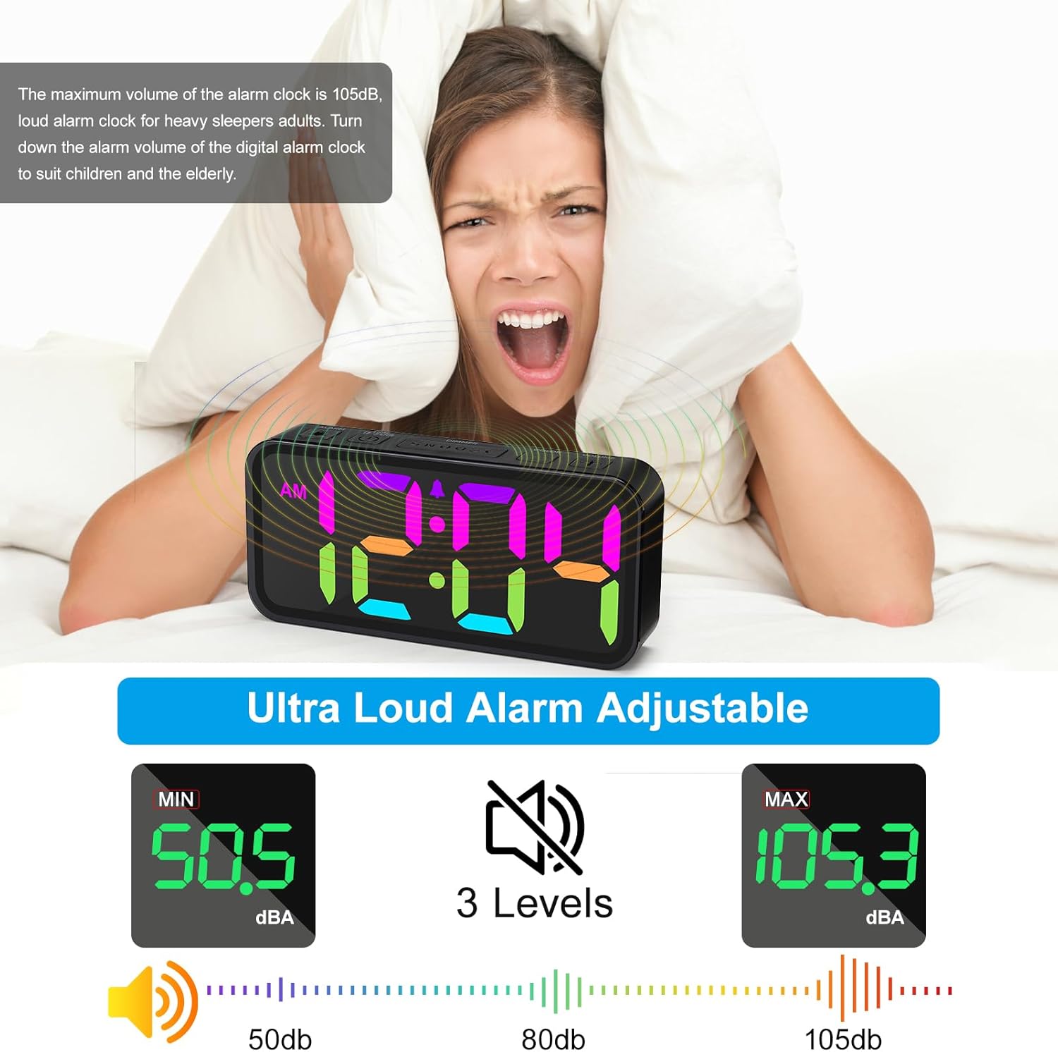 Wake Up Easy: The Perfect Alarm Clock for Heavy Sleepers!