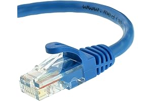StarTech.com 4FT CAT5e Ethernet Cable (Blue, Snagless, Patch Cable)