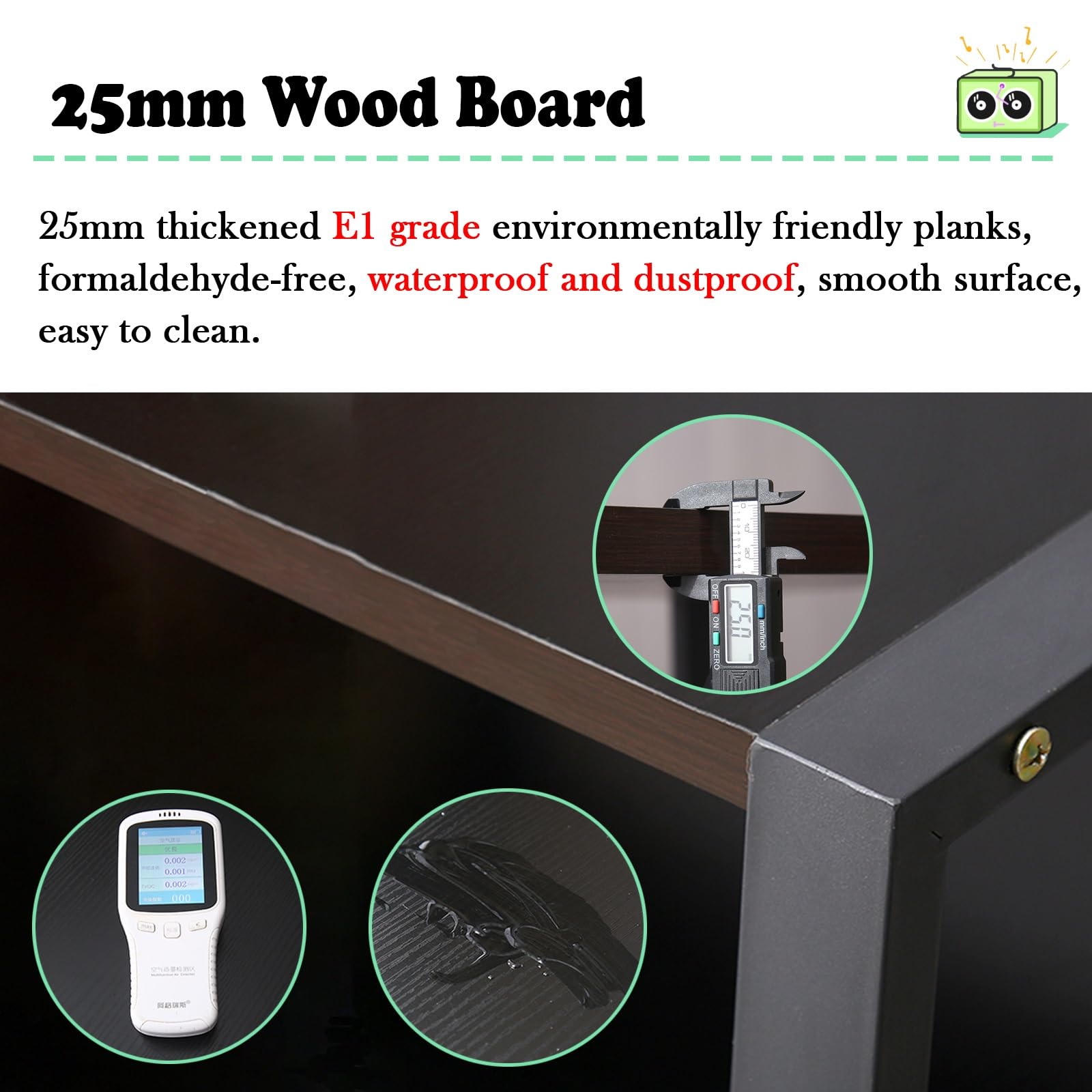 ILOOXI Audio Video Media Opslagkast, 1/2/3/4-Tier AV Media Stand, Houten Stereokast, Staande Hoek TV Stand, Stereo Rack Audio Toren, Hoek CD Speler Stand(Natural wood,1-Tier-high 10cm