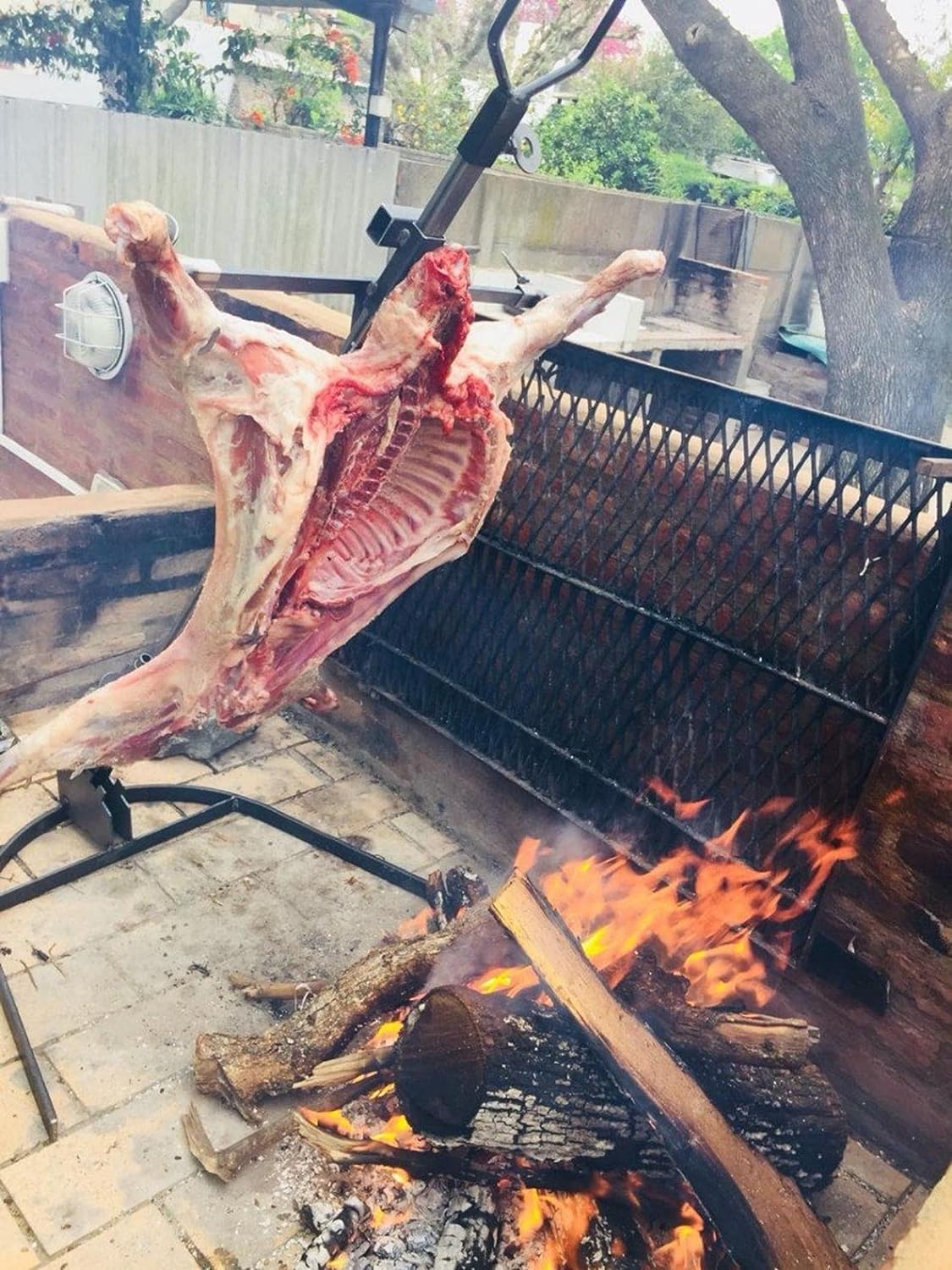 Asador Argentino Croce di Ferro resistente - Croce di Ferro Argentina - Sor Pampa Grill (51.5 cm x 120 cm)