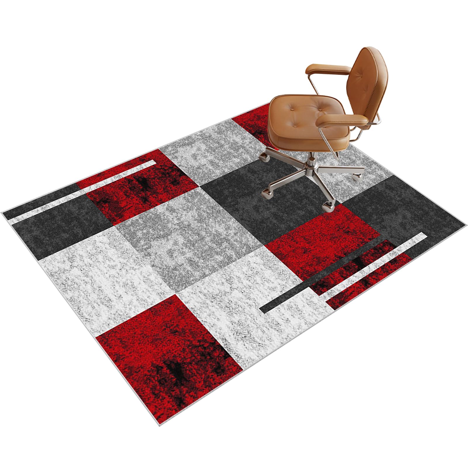 Office Chair Mat for Hardwood Floor, Carpet Protector Chair Mat, Large Anti-Slip Desk Chair Mat for Carpet Floors, Gaming Chair Mat for wooden Floors, Floor Protector Mat for Home 70 x 100 cm
