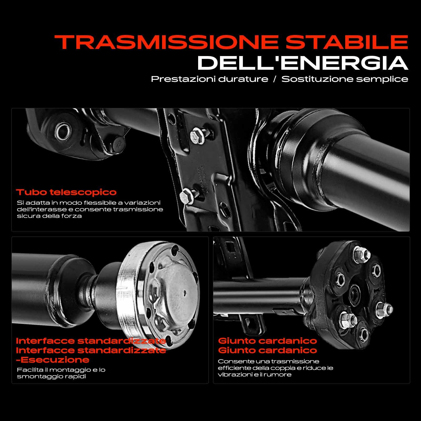 Frankberg Albero cardanico albero di trasmissione 1165 mm posteriore