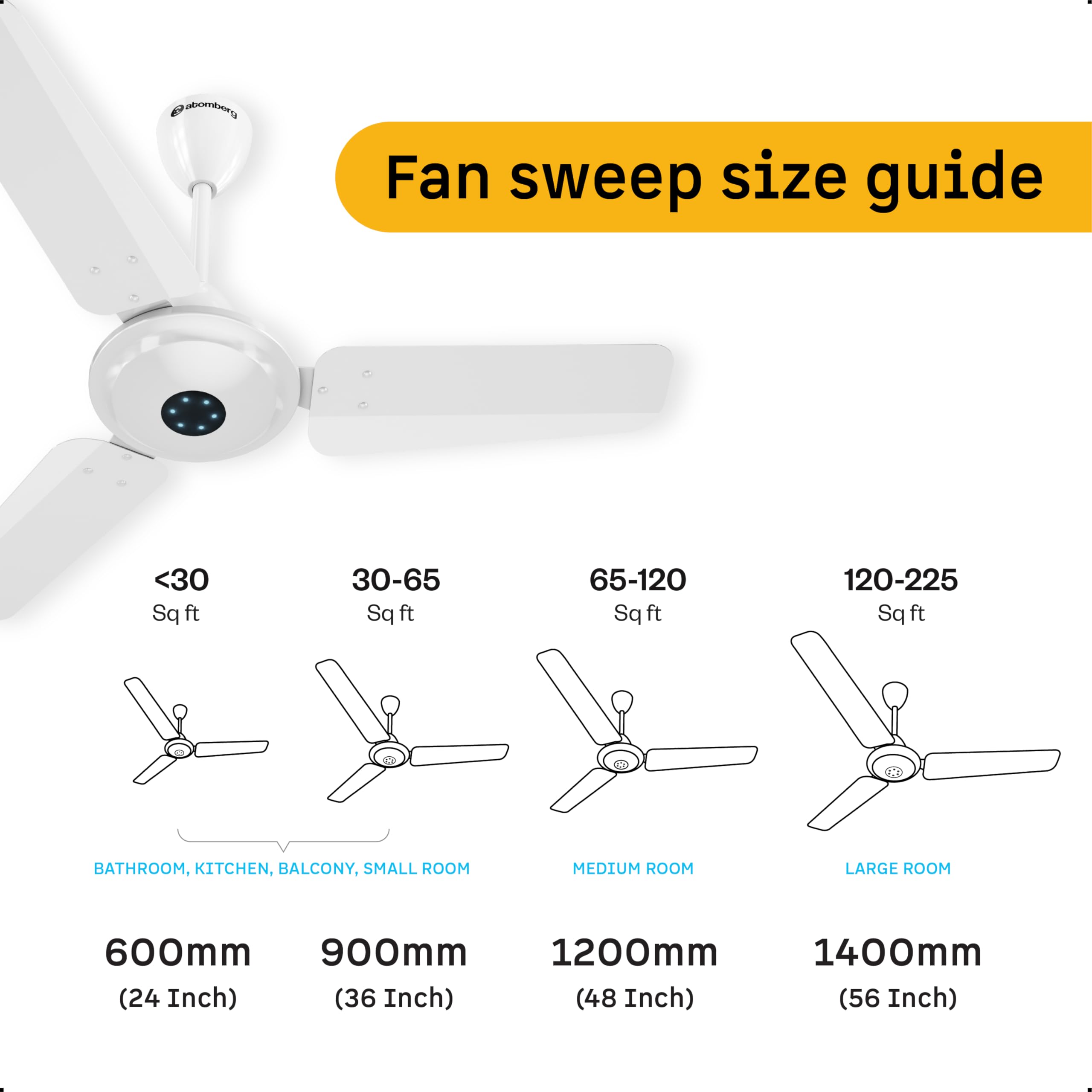 Atomberg Ikano Ceiling Fan - 5 Star Energy Efficient -7