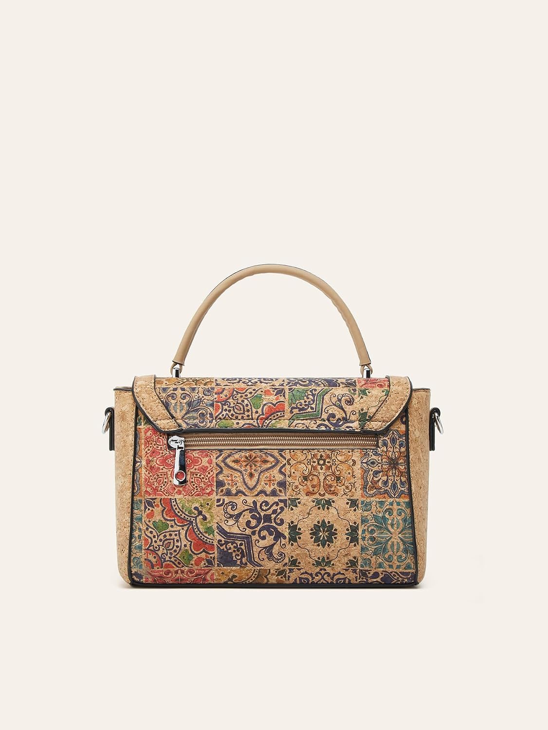 Cork Crossbody Bag for Women Bohemian Style Vintage Shoulder Handbag Hobo Satchel Purse
