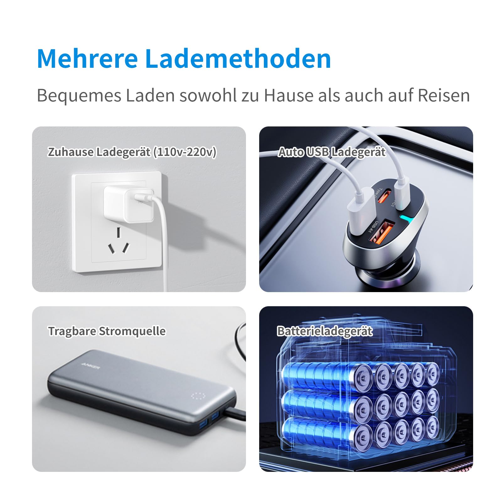 Insulin Kühlbox Elektrisch, Kühlbox 2-8°C Tragbar mit LCD-Temperaturanzeige und 13600mAh Batterie (mit Griff), für Auto, Reisen und Außenbereich (Grau)