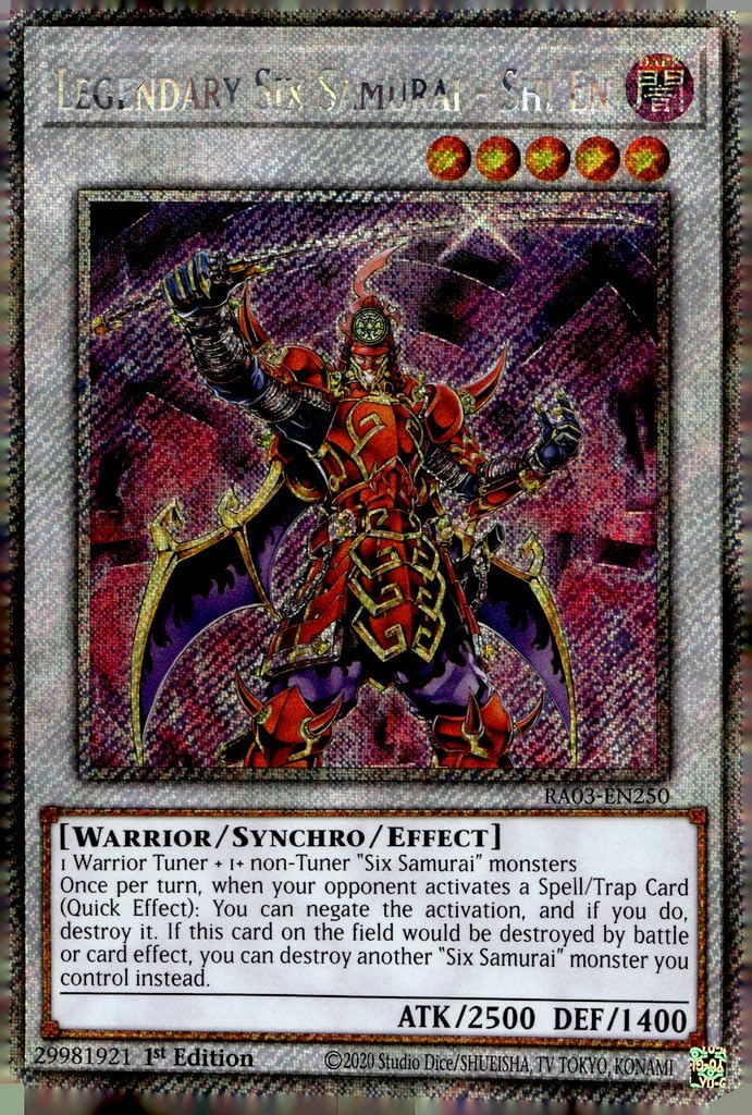 Legendary Six Samurai - Shi En (Platinum Secret Rare) - RA03-EN250 - Platinum Secret Rare - 1st Edition