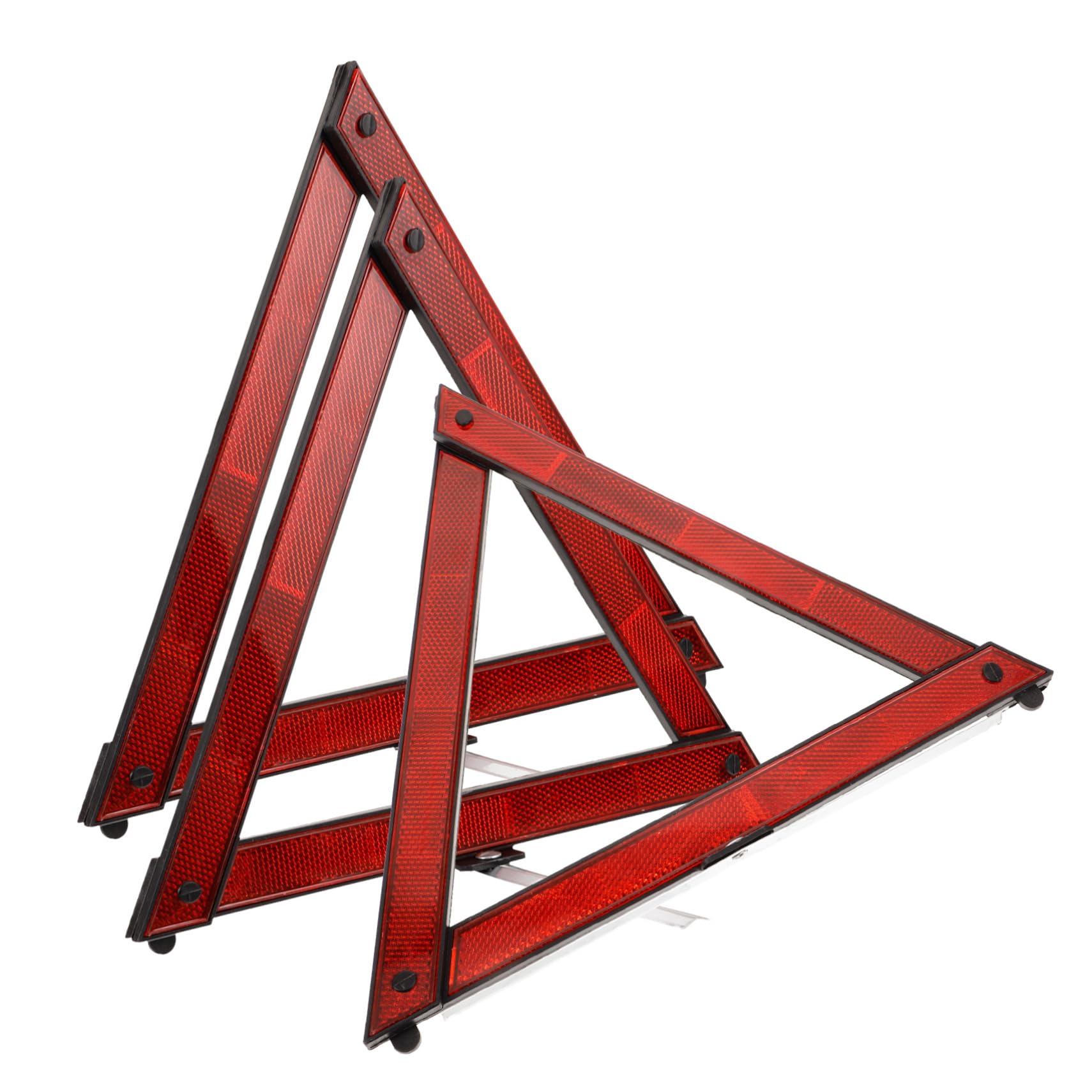 PRETYZOOM 5 Series Triángulo Peligroso Cinta Reflectiva Brillante Alto Triángulos De Emergencia Triángulos De Seguridad Vial Triángulos De Seguridad Dot Aprobado Plastico Abs 3 Piezas X 5