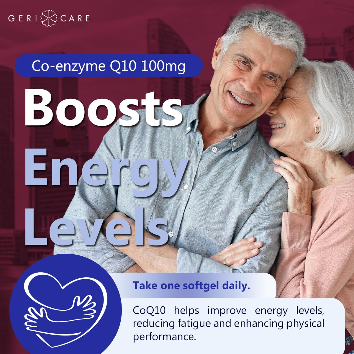 GeriCare CoQ10 100mg Softgels - High Absorption Co Q 10 Supplement - Easy to Swallow Q10 Coenzyme for Men, Women, and Elderly - 1 Month Supply, 30 Count - Travel Friendly — Amazon image 5