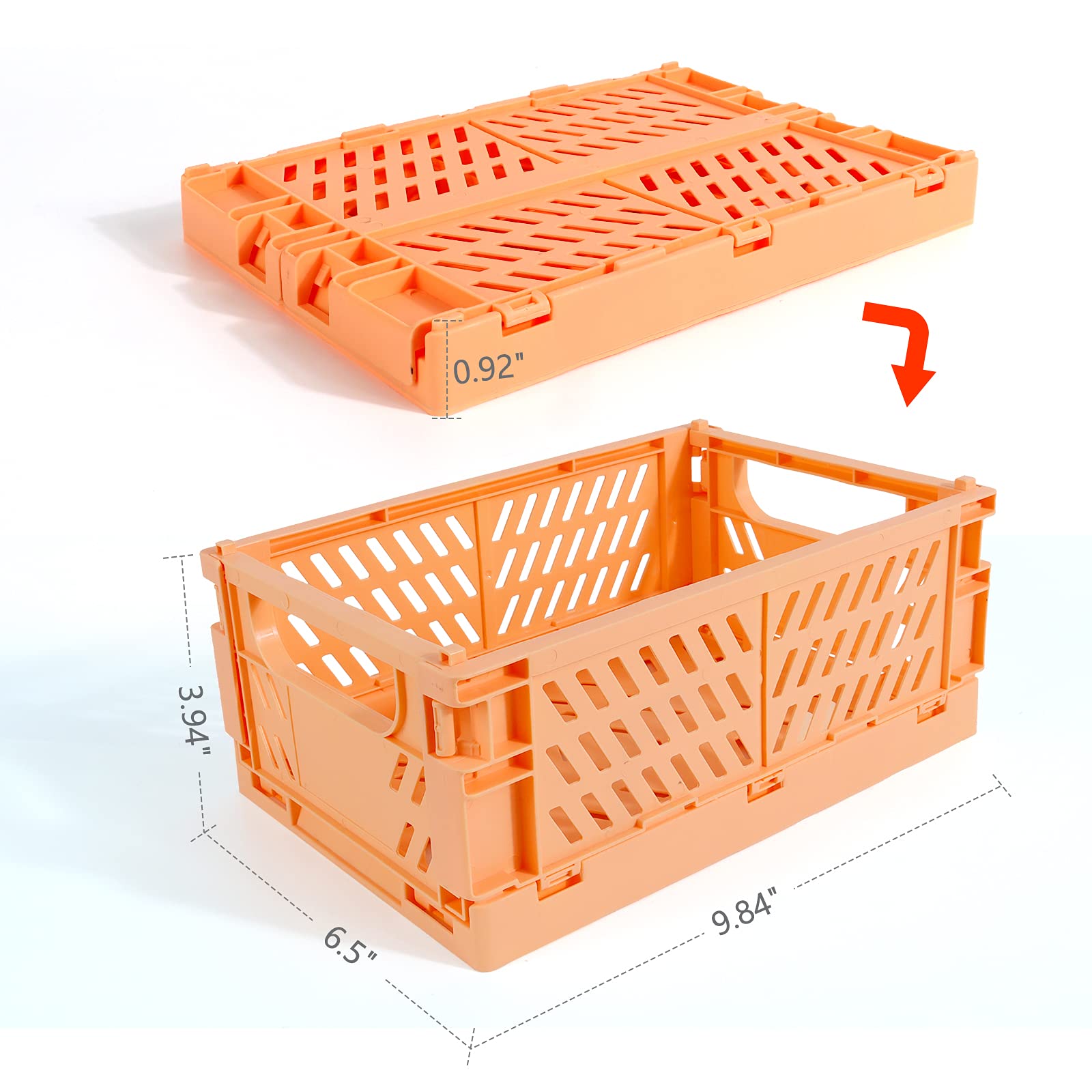 Lot De 4 Paniers De Rangement Empilables En Plastique Pour étagère