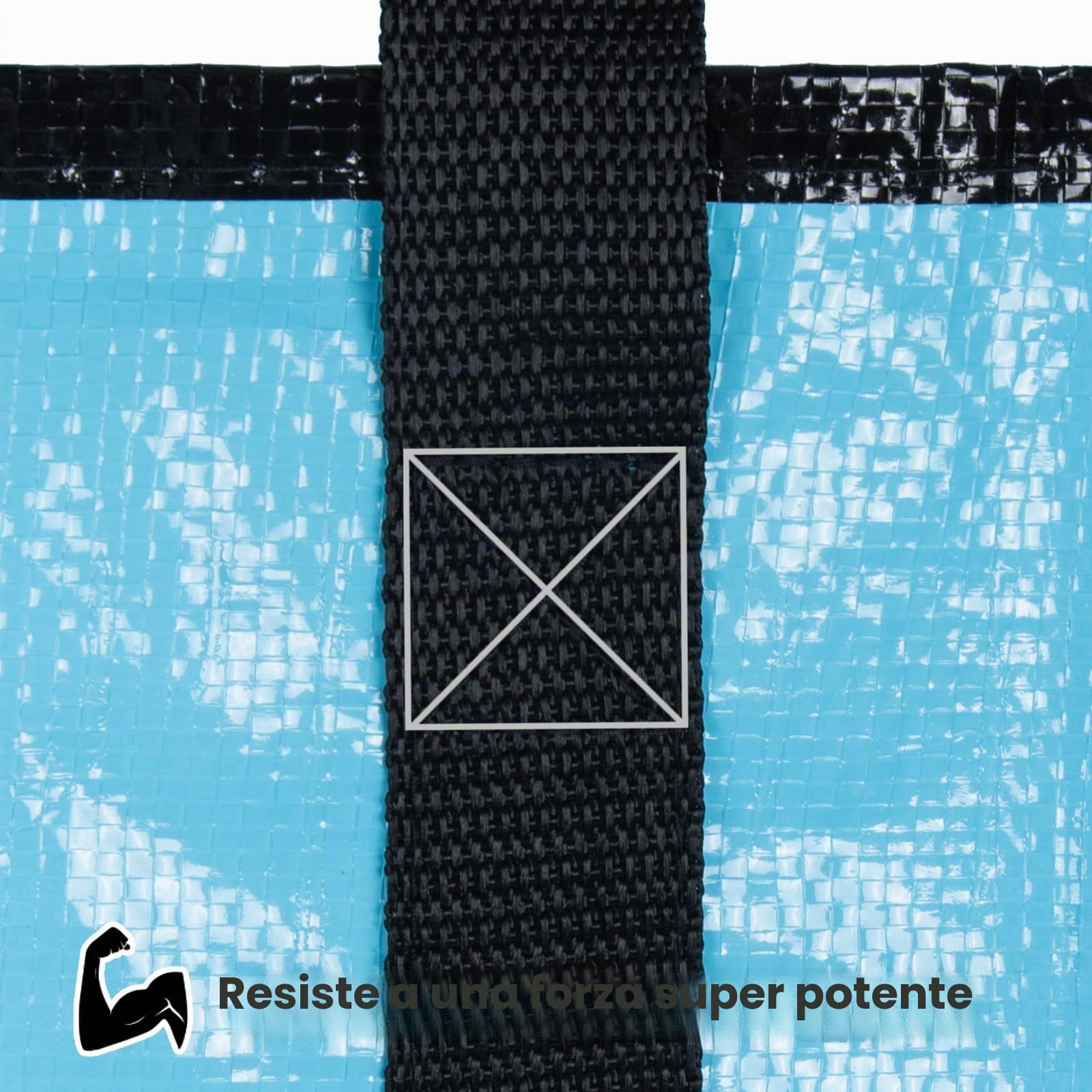 Confezione da 6 scatole per traslochi extra large resistenti con coperchio e cerniere, borsa per deposito pesante grande per trasloco casa, vestiti, piumone, viaggi, sacchi per bucato, borsa per