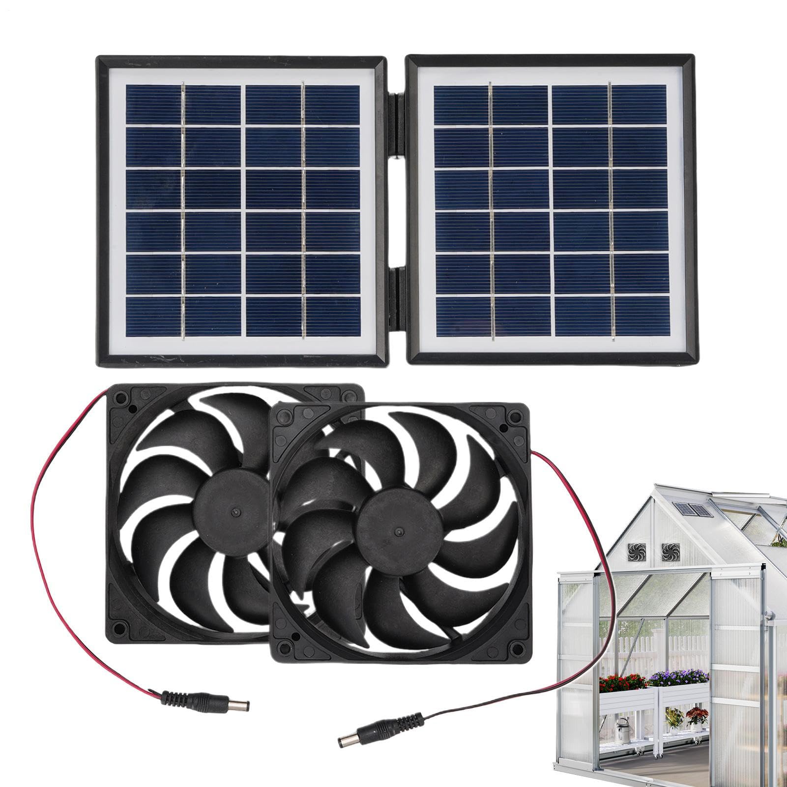 Wentylator Wyciągowy Solarny Do Szopy Regulowane Mocowanie Wentylatora