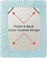 Vista 221 de Empyrean Charcoal Grey Extra Deep Pocket Fitted Sheet Full Size, Hotel Luxury Deep Pocket Full Size Fitted Sheet Only Easily Fits 18 to 24 Inch