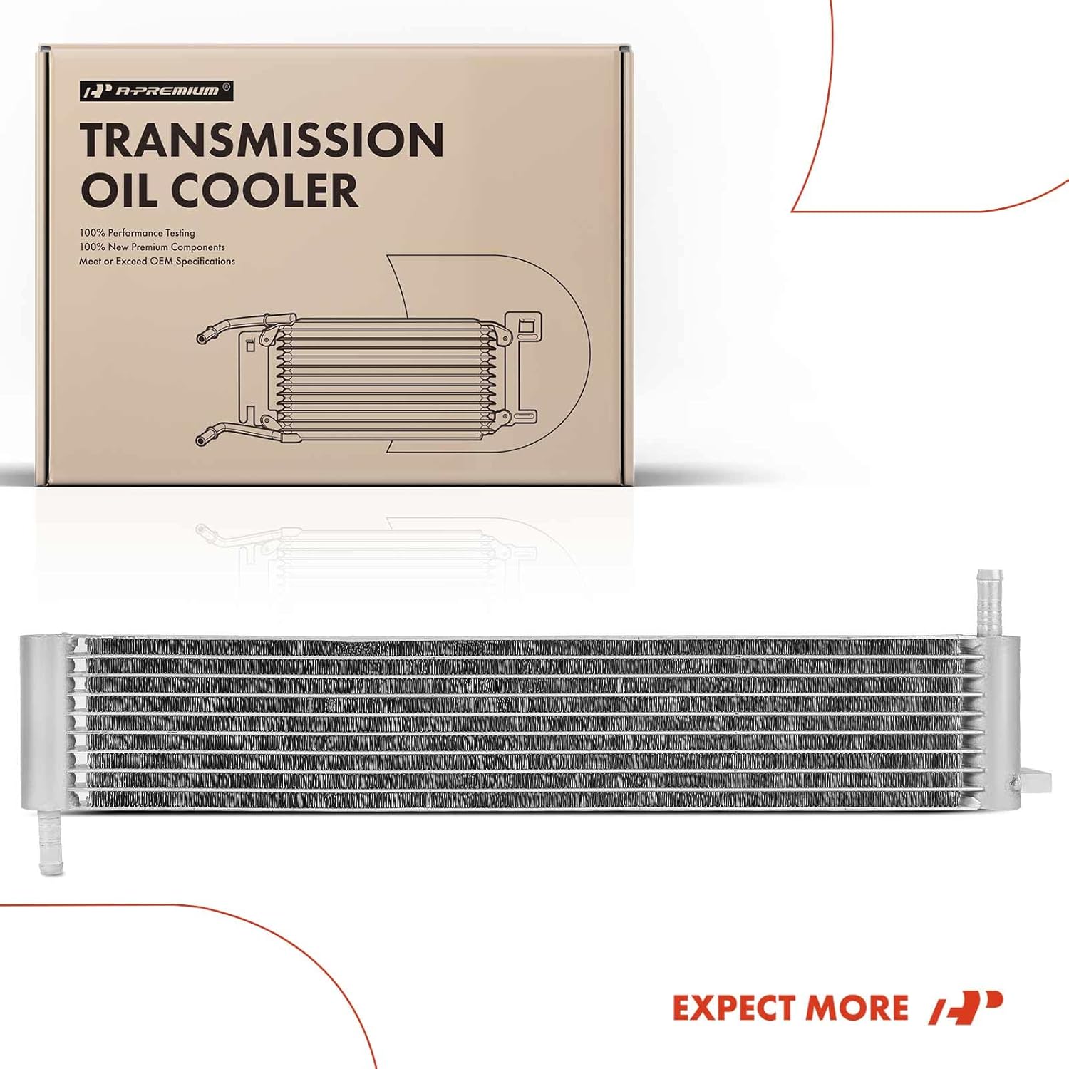 A-Premium Transmission Oil Cooler Compatible with Ford Expedition 2007-2008/2015-2017 & Lincoln Navigator 2007-2008/2015-2017, 3.5L 5.4L Replace# 7L1Z7A095B