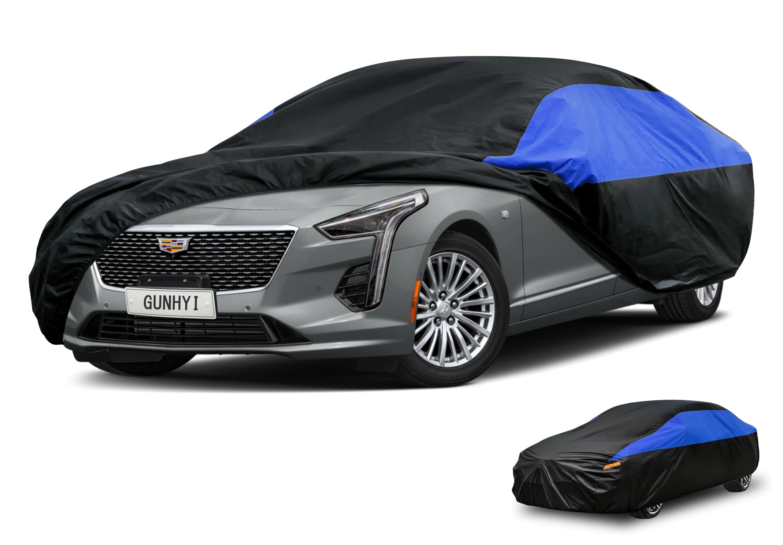 GUNHYI Cadillac Car Cover Custom Fit Cadillac CTS 2003-2014 Waterproof All Weather Lightweight Full Car Cover Outdoor Sun