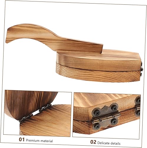 Miniatura 3 de TIDTALEO Envoltorio de bola de masa de madera Prensa de bola de masa de pastelería Prensador de mano Herramientas de mano Tortillera de madera