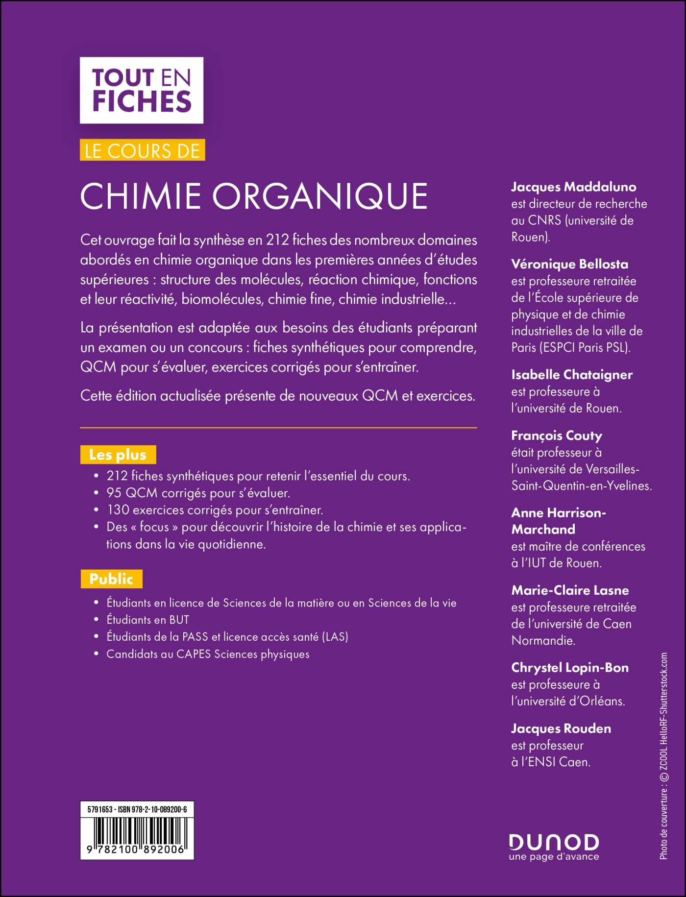 Le cours de chimie organique - 5e éd.