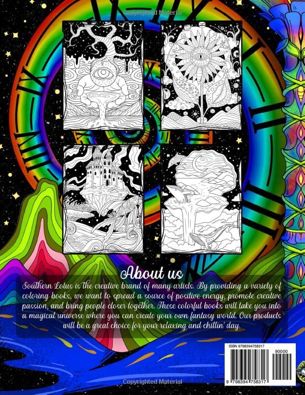 Miniatura 2 de Whimsical Universe Coloring Book A World of Beautiful and Fantasy Houses, Castles, Plants, Animals, and More, Stunning Illustration Pages for Adults