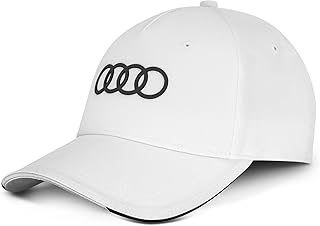 Audi 3132402610 Baseball Cap with Rings with Logo White White One Size