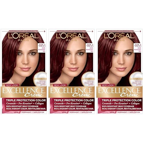 Miniatura 44 de L'Oreal Paris Excellence Triple Protection - Coloración permanente para el cabello, marrón oscuro [4] 1 unidad (paquete de 10 unidades)