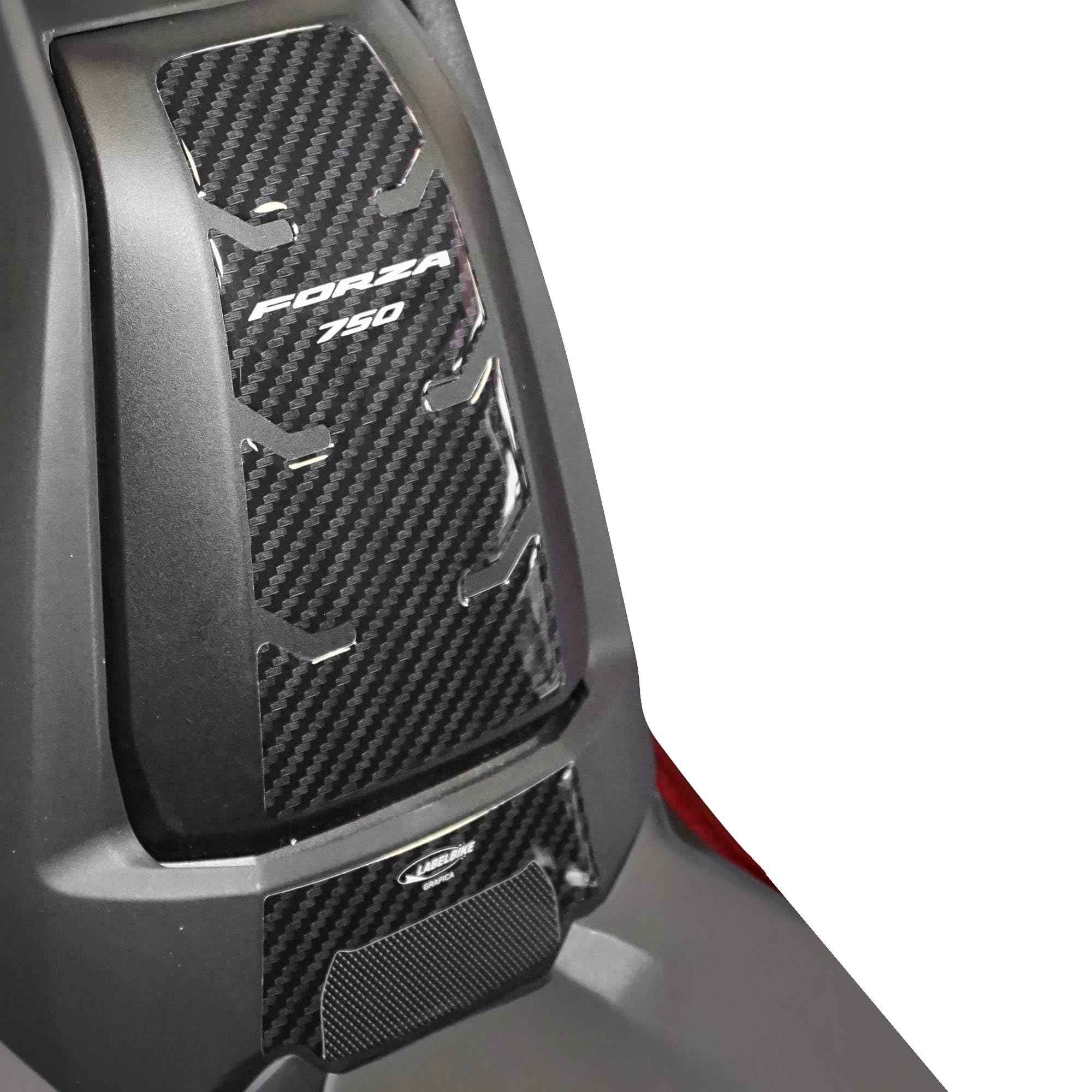 labelbike - Adesivo 3D Moto Sportello Serbatoio Protezione e Decorazione in Resina con Licenza Ufficiale compatibile con Honda Forza 750