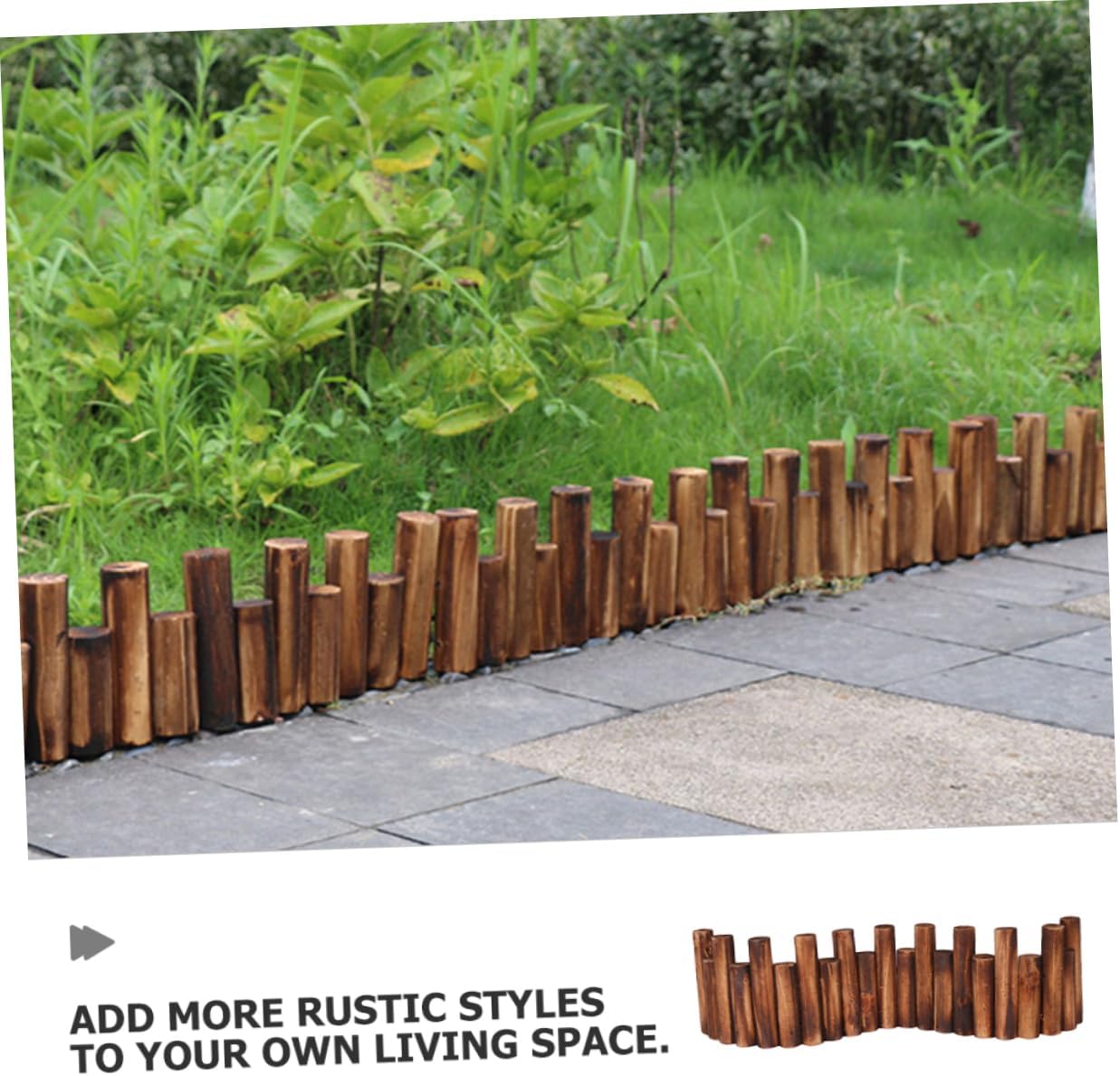 Wooden Fence Decoration Garden Border Fencing Decorative Fence for Garden Landscape Edging Border