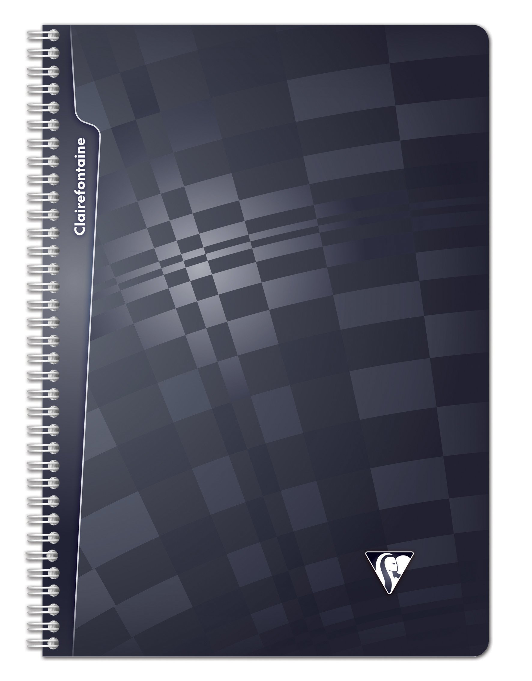 Clairefontaine 208142C zeszyt spiralny A4, okładka PP, w kratkę, 50 arkuszy