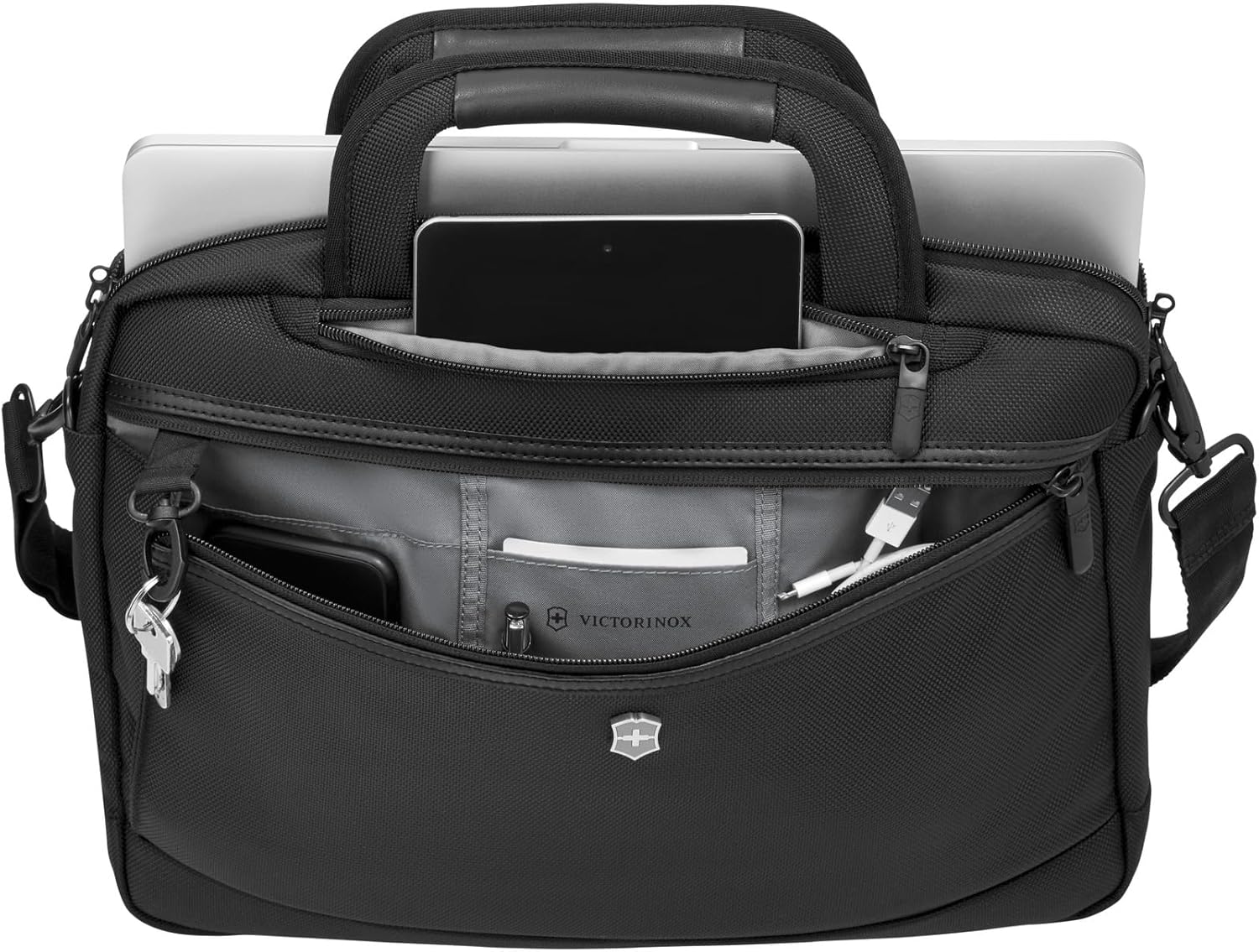 Victorinox Journey Pivot 14" Slimline Briefcase Black