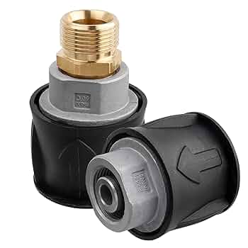 GIONAR High Pressure Washer Quick Connect Adapter For Karcher K2 K3 K4 K5 K6 K7 Series, Brass M22 14mm Hose Quick Connector For Pressure Washer Gun