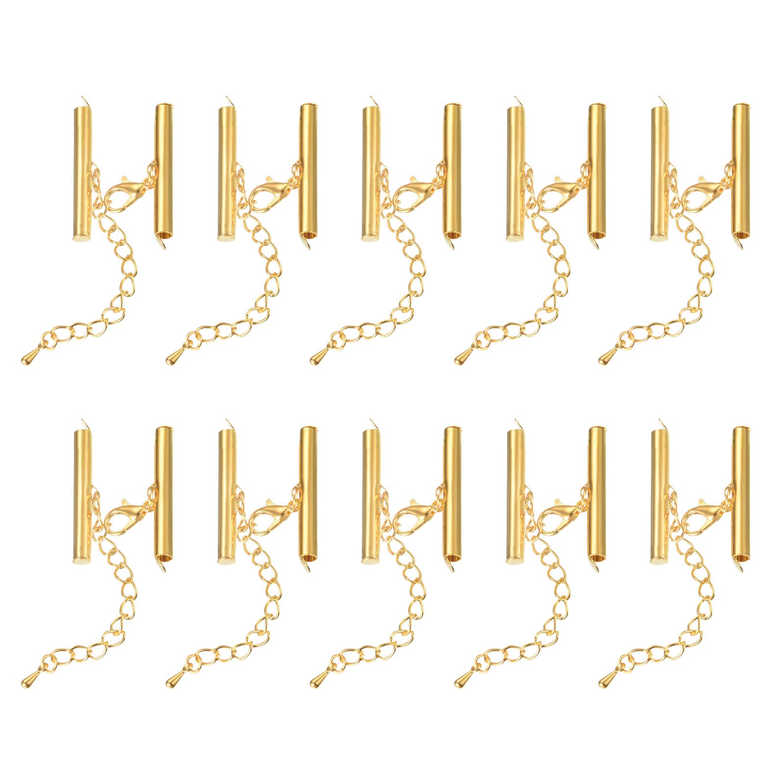 Cierres deslizantes uxcell dorados para diseñar pulseras de hilos en casa
