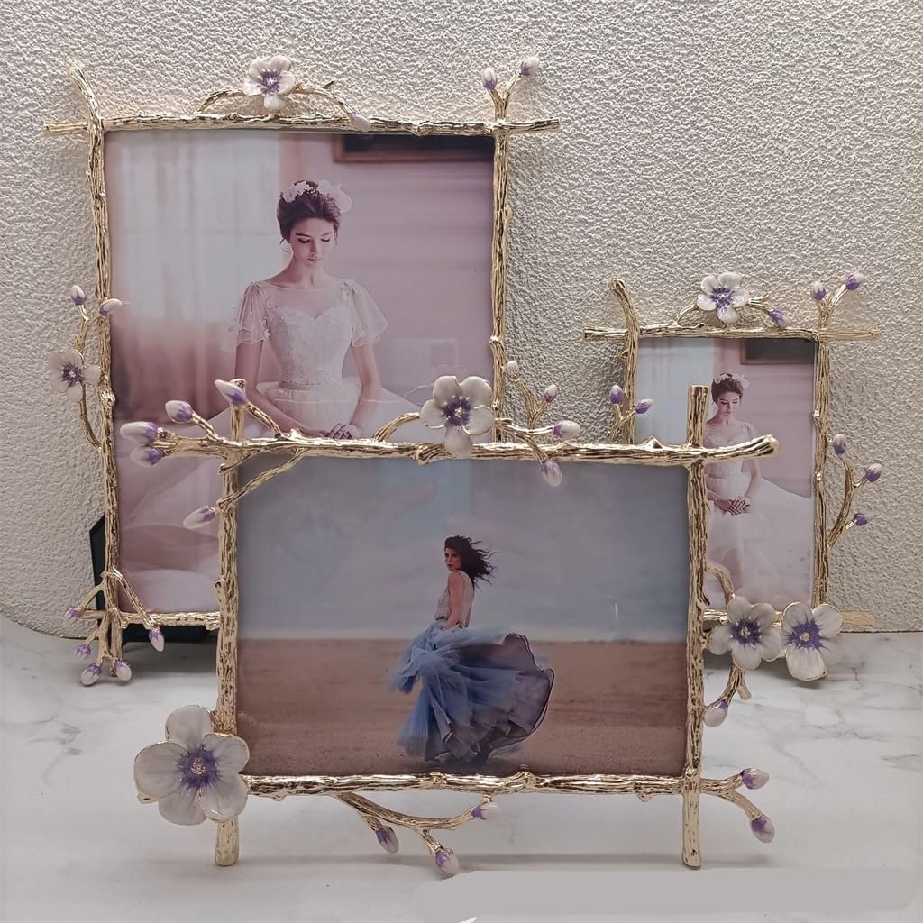 Metal Frame Home Decor Embellishment Photo Decoration Frame(10inches)