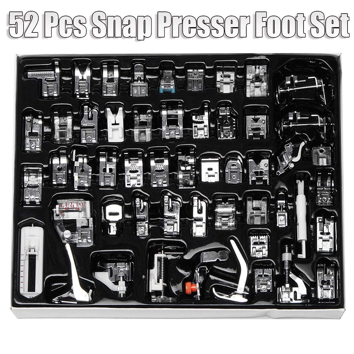 SYGA Set of 52 Home Professional Sewing Machine Presser Feet Kit — Amazon image 3